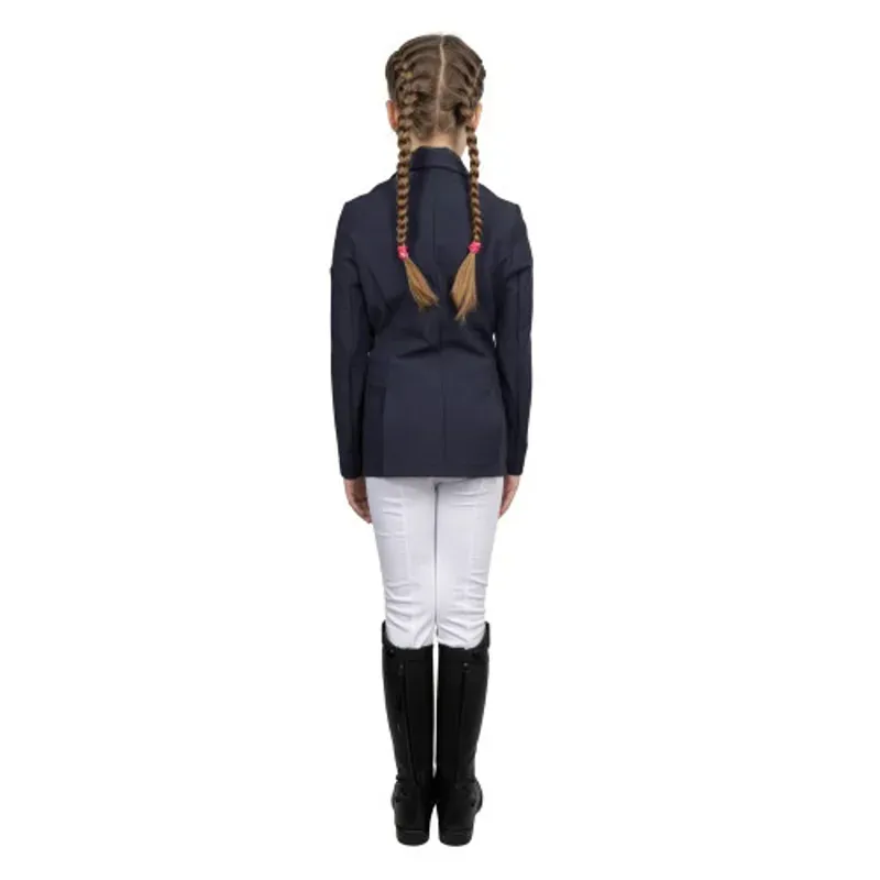 Hy Equestrian Children's Elevate Artemis Show Jacket in Navy-2