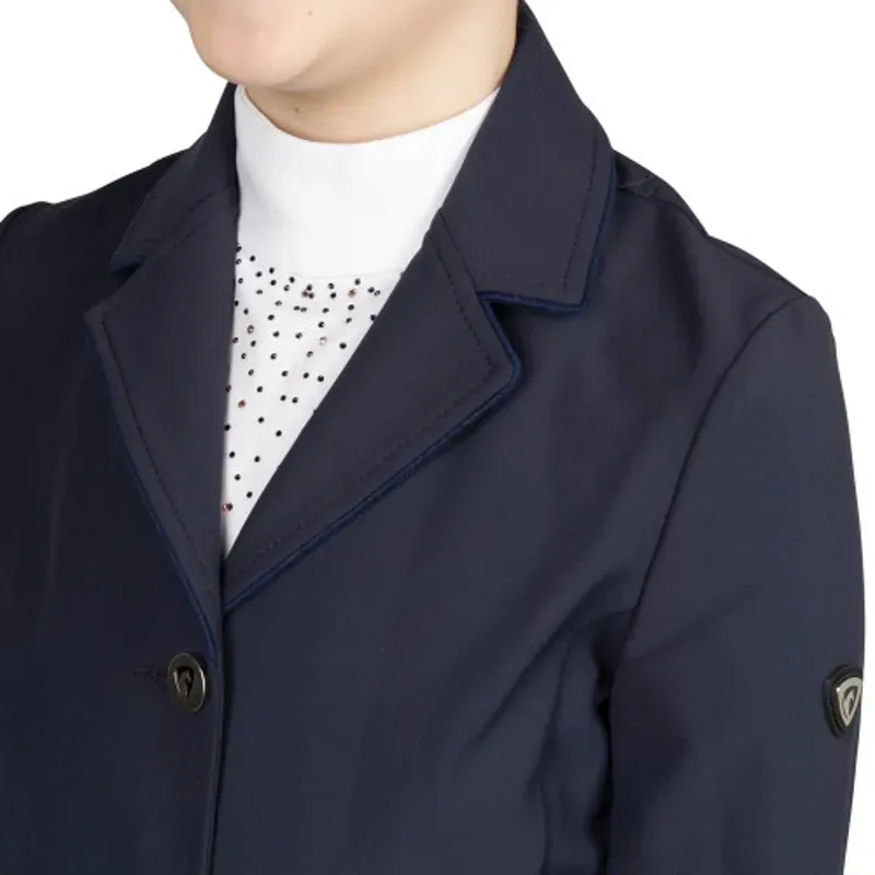 Hy Equestrian Children's Elevate Artemis Show Jacket in Navy-3