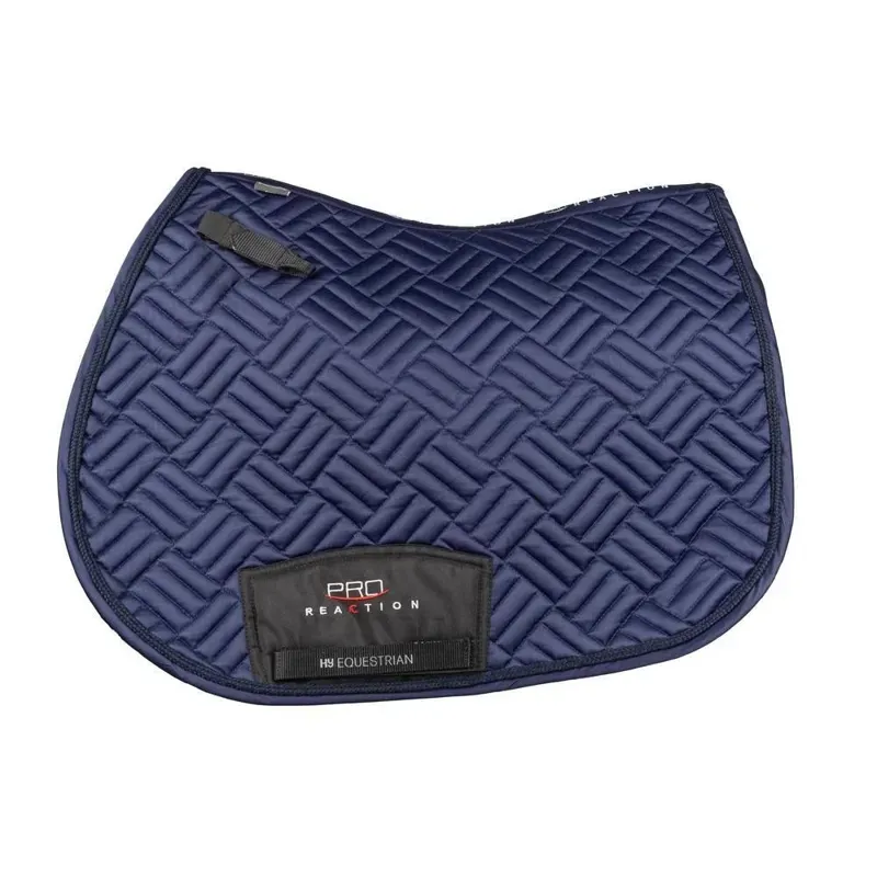 Hy Equestrian ProReaction Recherche GP/Jumping Saddle Pad in Navy