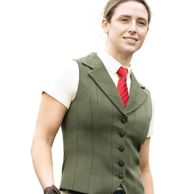 Equetech Bellingham Deluxe Show Waistcoat in Bellingham Green