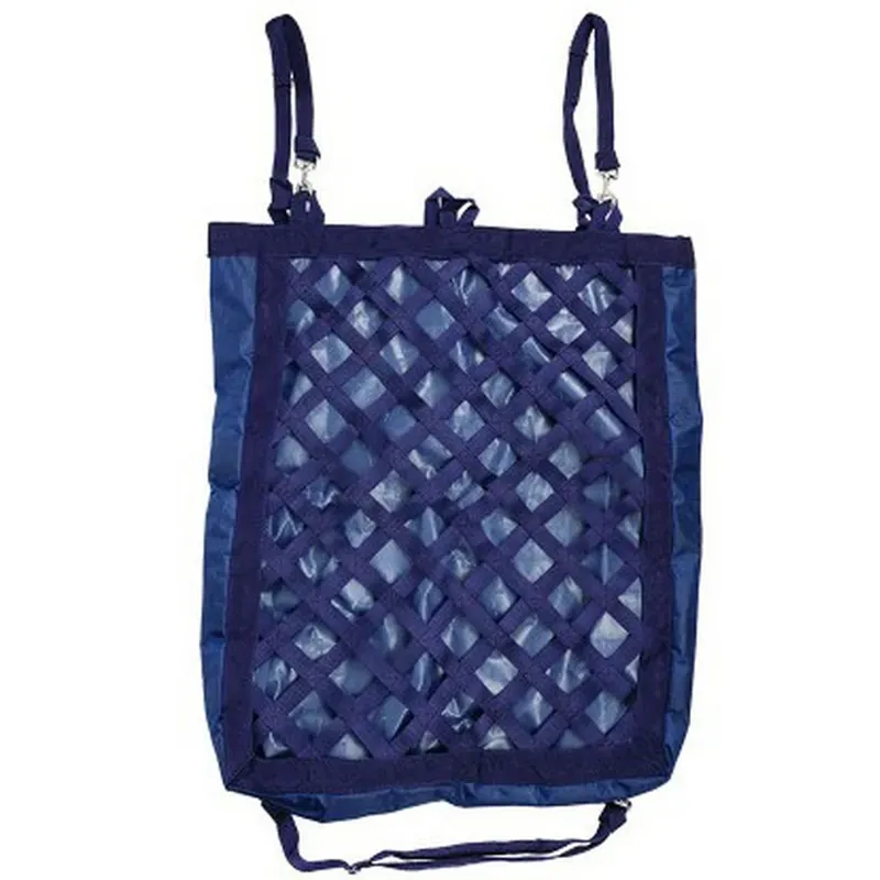 Hy Equestrian Slow Flow Diamond Hay Bag in Navy