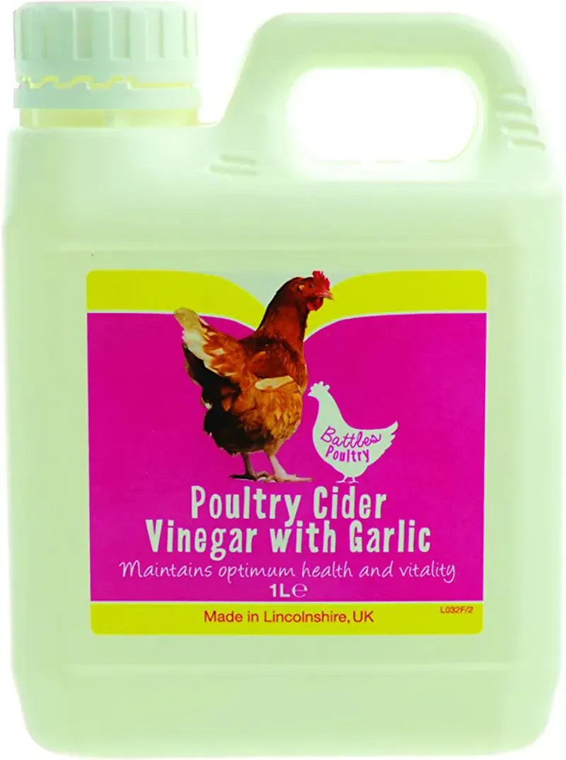 Battles 1 litre Poultry Cider Vinegar and Garlic