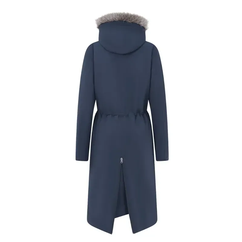 Equetech Inferno Long Heated Waterproof Riding Coat in Navy-6