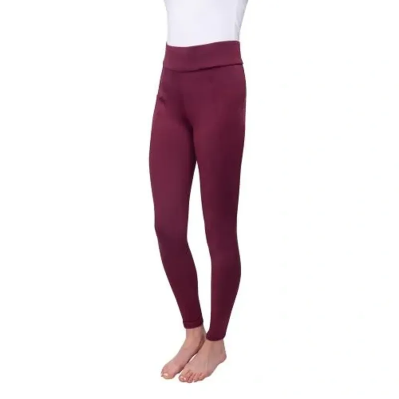Hy Equestrian Children's Melton Riding Tights - - Fig