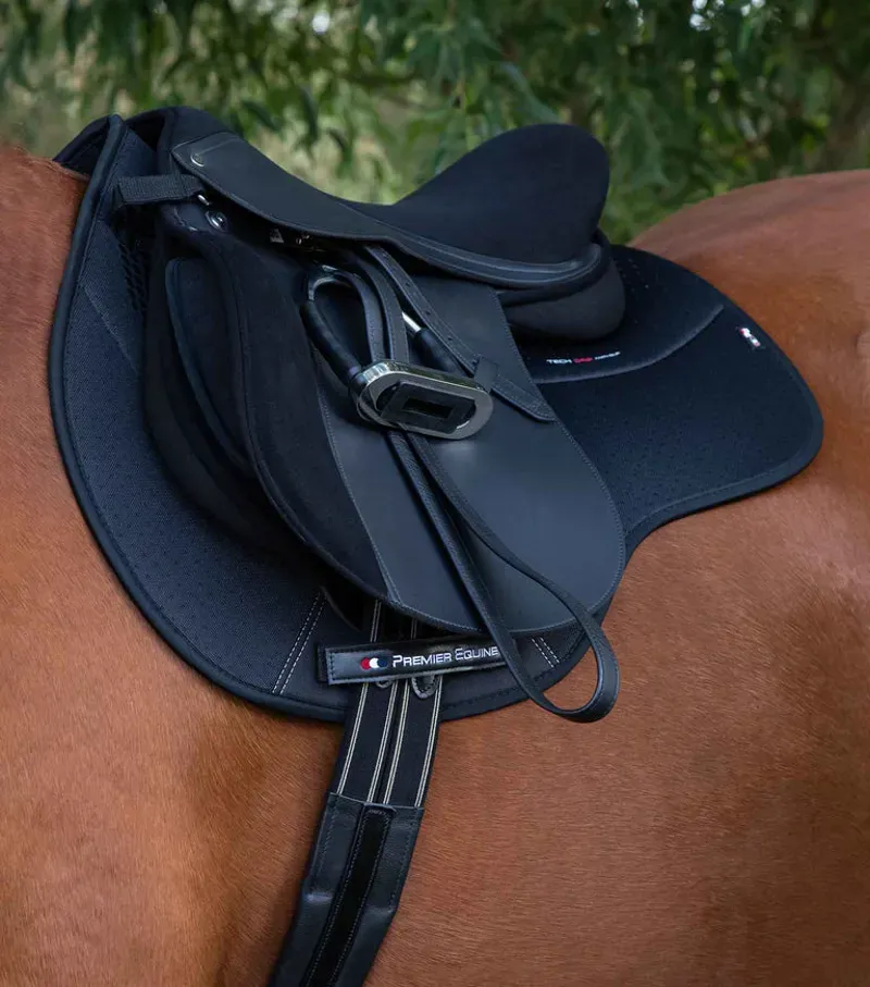 Premier Equine Close Contact Airtechnology Anti-Slip GP/Jump Square in Black-1