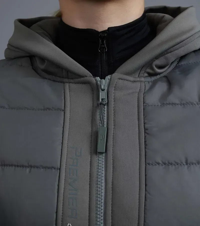 Premier Equine Ladies Agata Riding Jacket in Anthracite-2