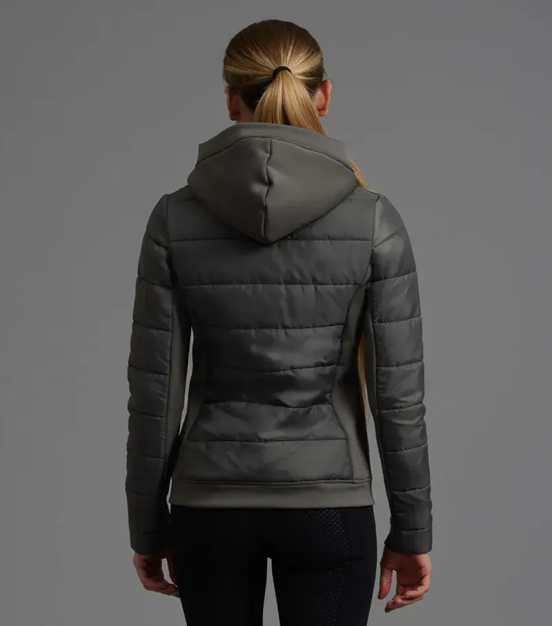 Premier Equine Ladies Agata Riding Jacket in Anthracite-5