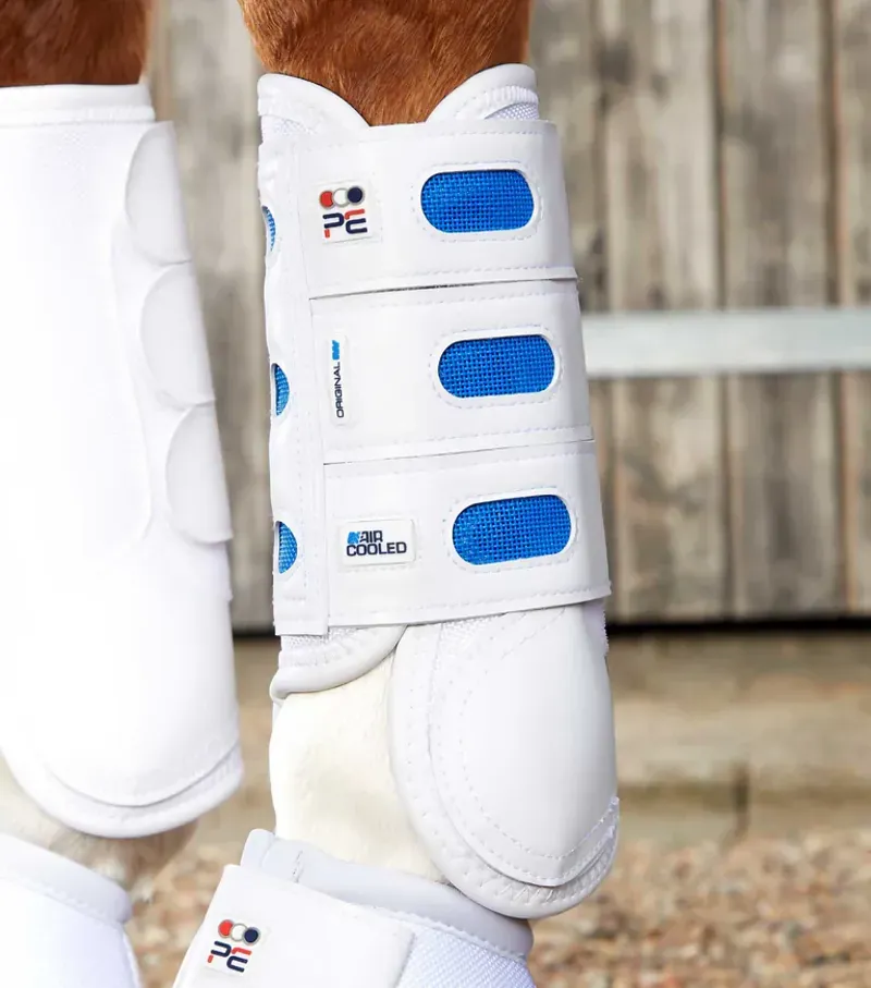 Premier Equine Air Cooled Original Eventing Boots in White