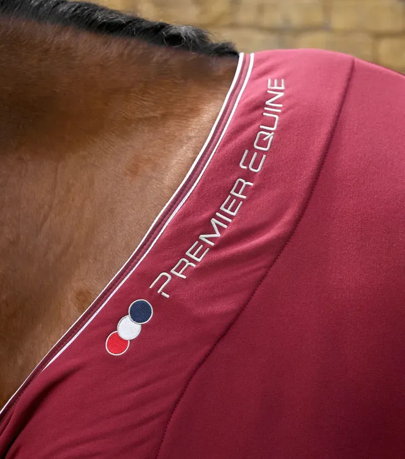 Airtech Horse Cooler Rug / Burgundy-2