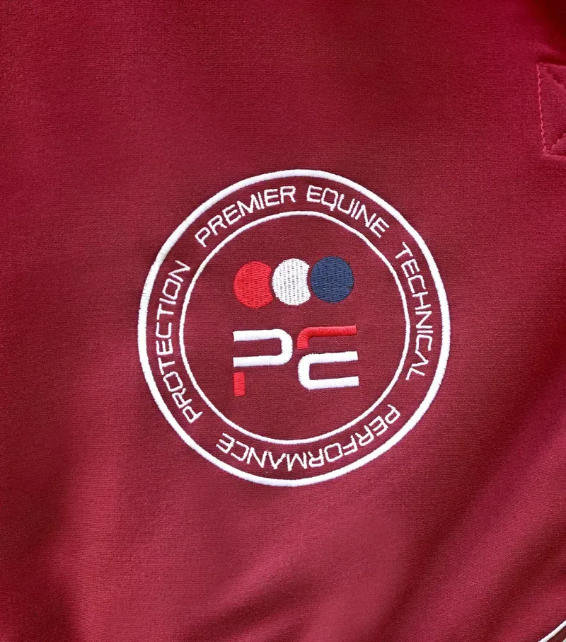 Premier Equine 6'3 Airtech Horse Cooler Rug in Burgundy-3