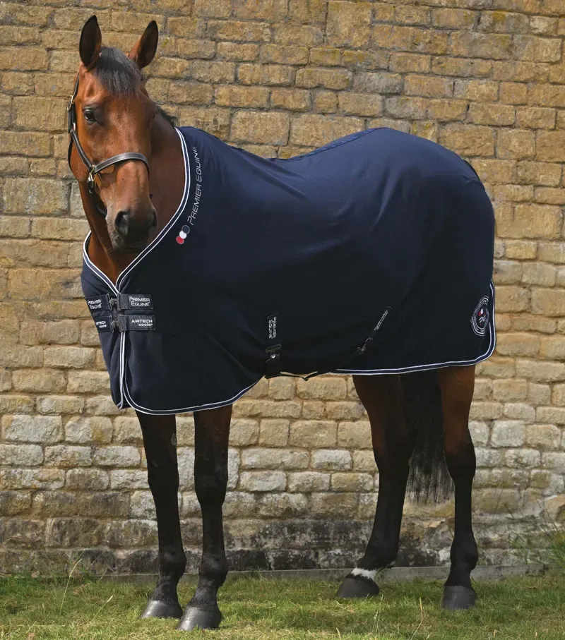 Premier Equine 5'9 Airtech Horse Cooler Rug in Navy