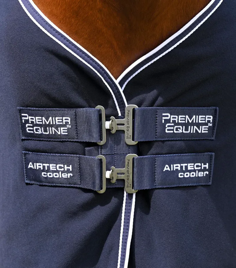 Premier Equine 5'6 Airtech Horse Cooler Rug in Navy-1