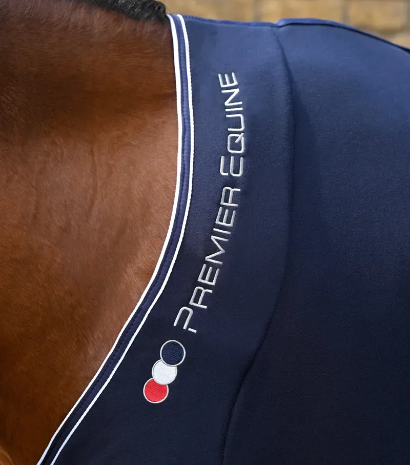 Premier Equine 5'6 Airtech Horse Cooler Rug in Navy-2