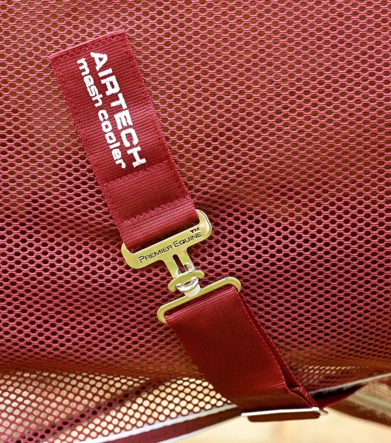 Premier Equine 5'0 Airtech Mesh Horse Cooler Rug in Burgundy-4