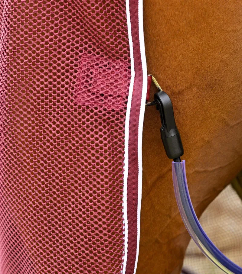 Premier Equine 5'6 Airtech Mesh Horse Cooler Rug in Burgundy-5