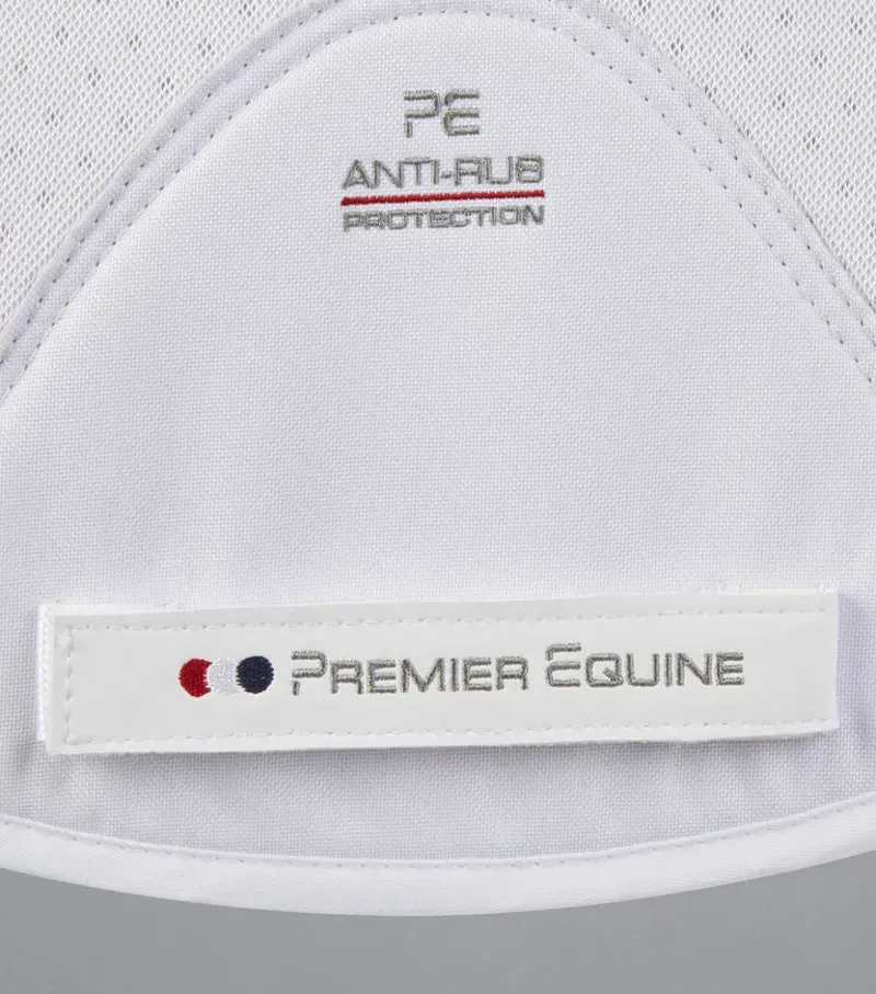 Premier Equine Close Contact Airtechnology Anti-Slip Dressage Square in White-2