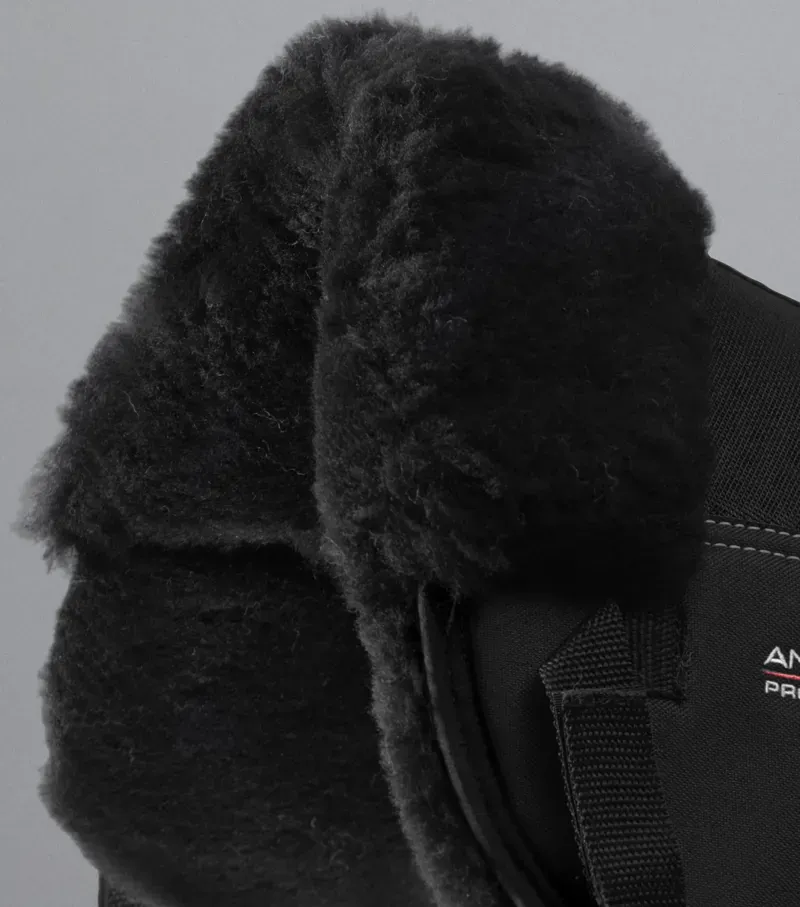 Airtechnology Shockproof Wool Saddle Pad - Half Pad / Grey/Black Wool full-2