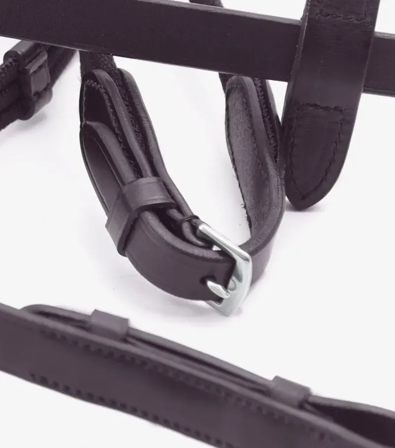 Premier Equine 5/8 Altare Web Reins in Brown-3