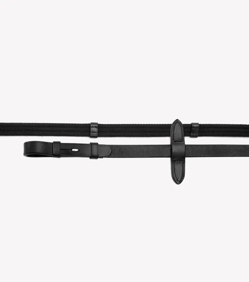 Premier Equine 5/8 Altare Web Reins in Black