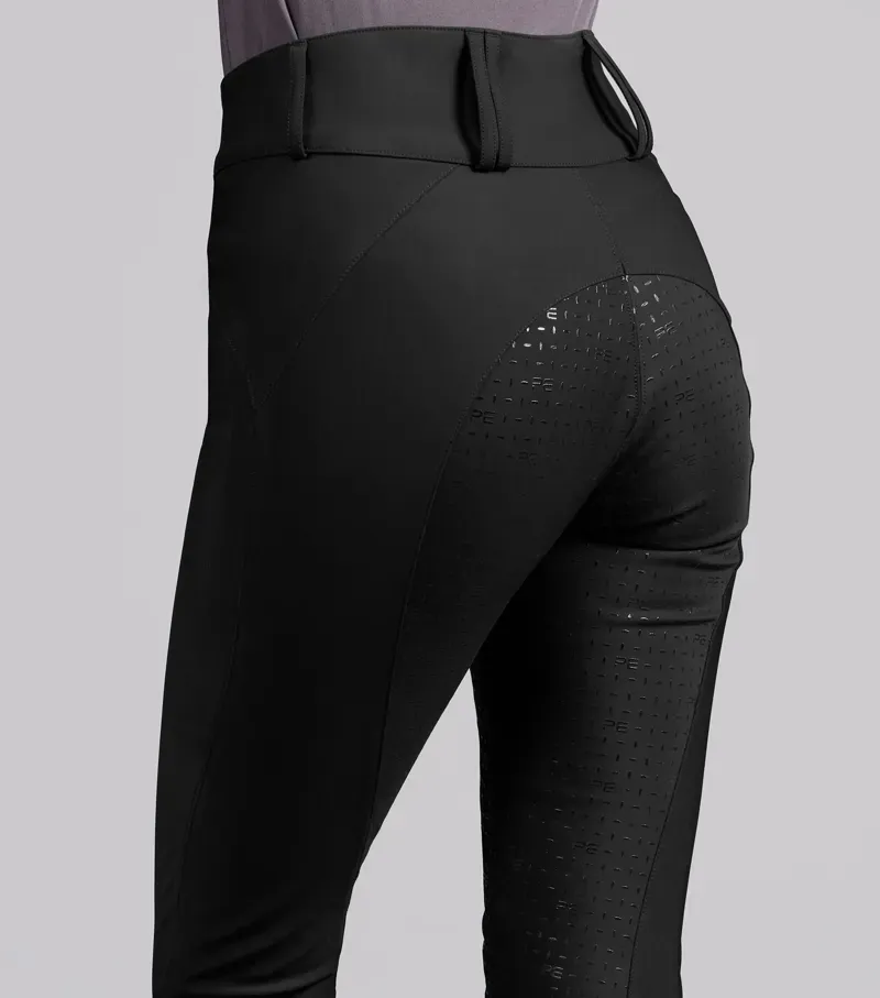 Premier Equine Int. Amnis Women's UK 8 Waterproof Gel Full Seat Riding Breeches in Black-5