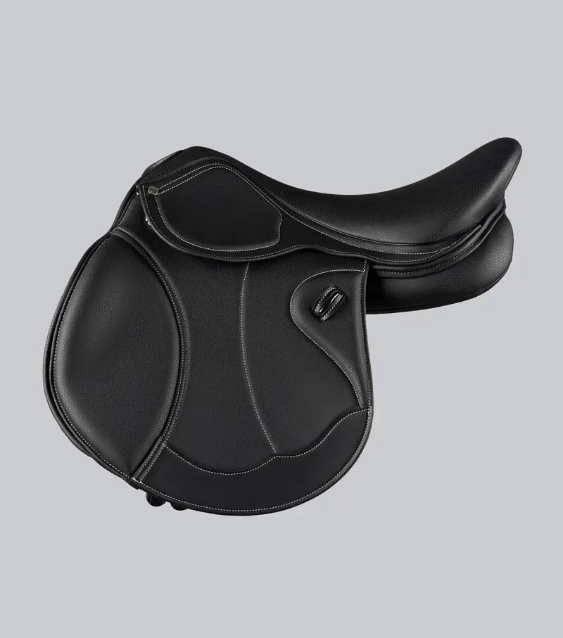 Premier Equine Antibes Synthetic Jump Saddle in Black-2