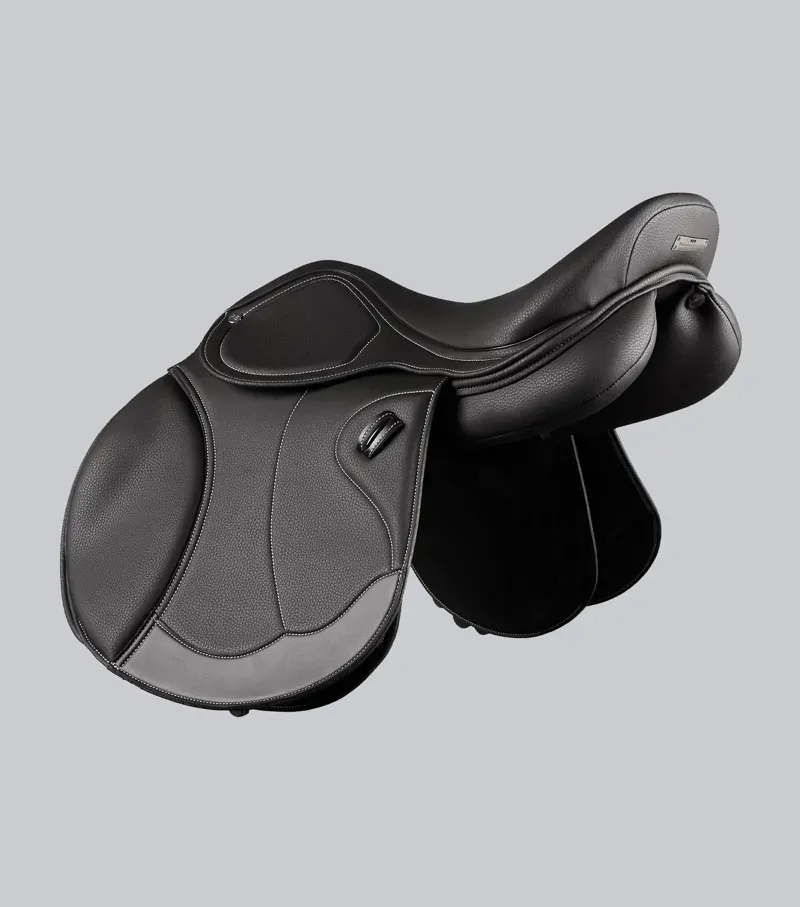 Premier Equine Antibes Synthetic Jump Saddle in Black-3