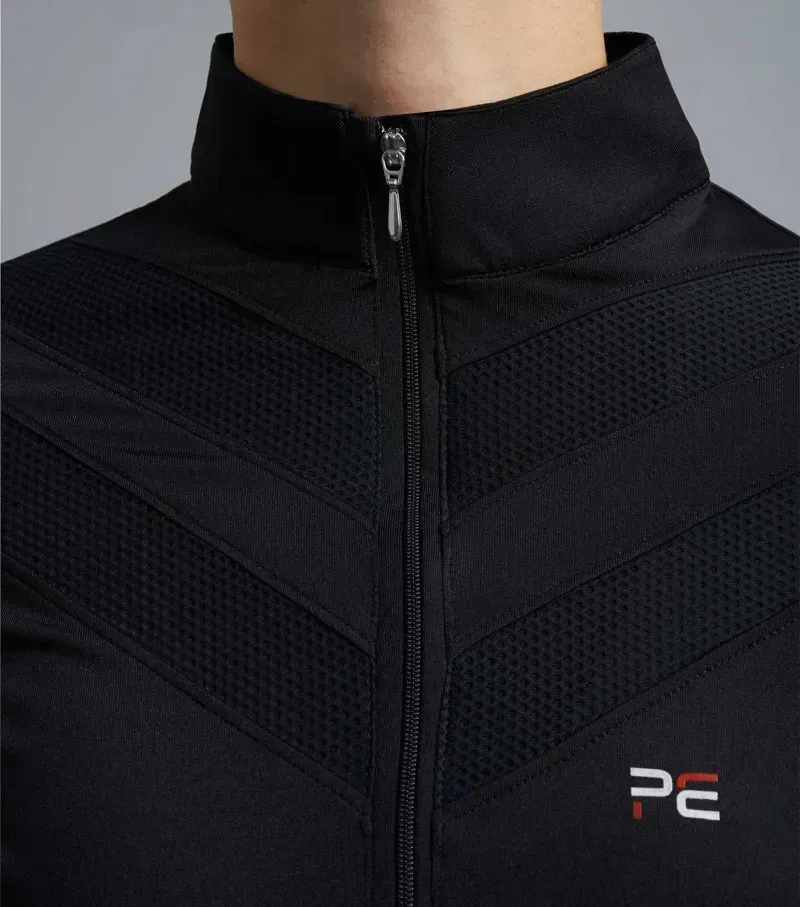 Premier Equine Ladies Arclos Technical Long Sleeve Riding Top in Black-3