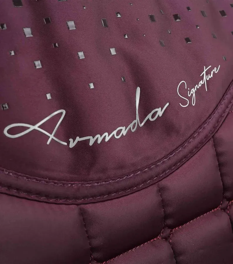 Premier Equine Armada Close Contact GP/Jump Square in Wine-5