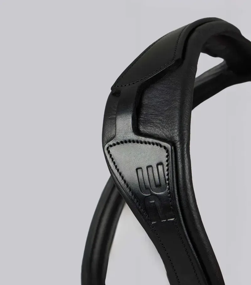 Premier Equine Full Artana Snaffle Bridle in Black-1
