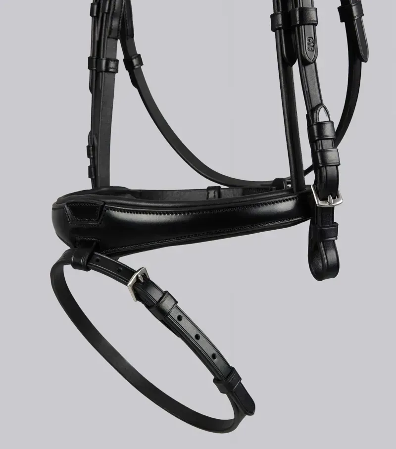 Premier Equine Full Artana Snaffle Bridle in Black-3