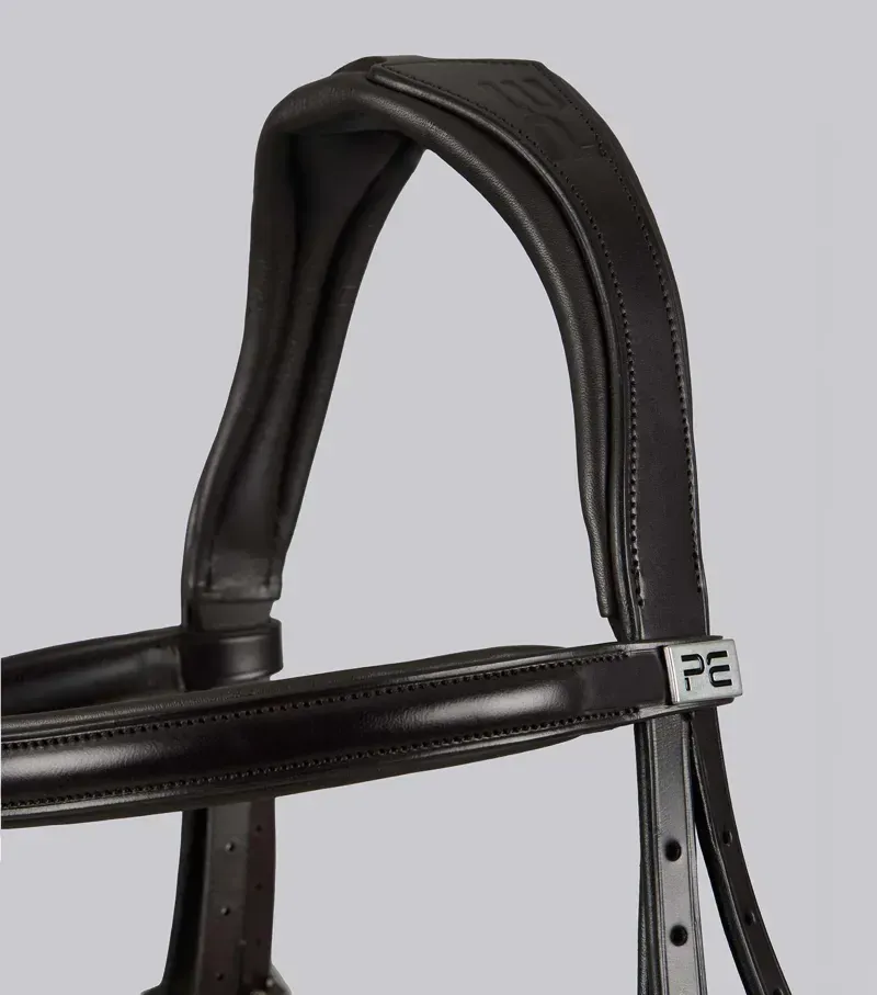 Premier Equine Cob Artana Snaffle Bridle in Brown-2