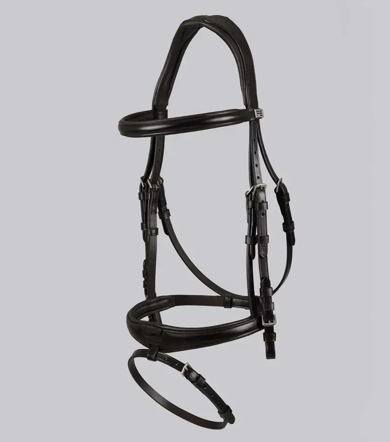 Premier Equine Cob Artana Snaffle Bridle in Brown-4
