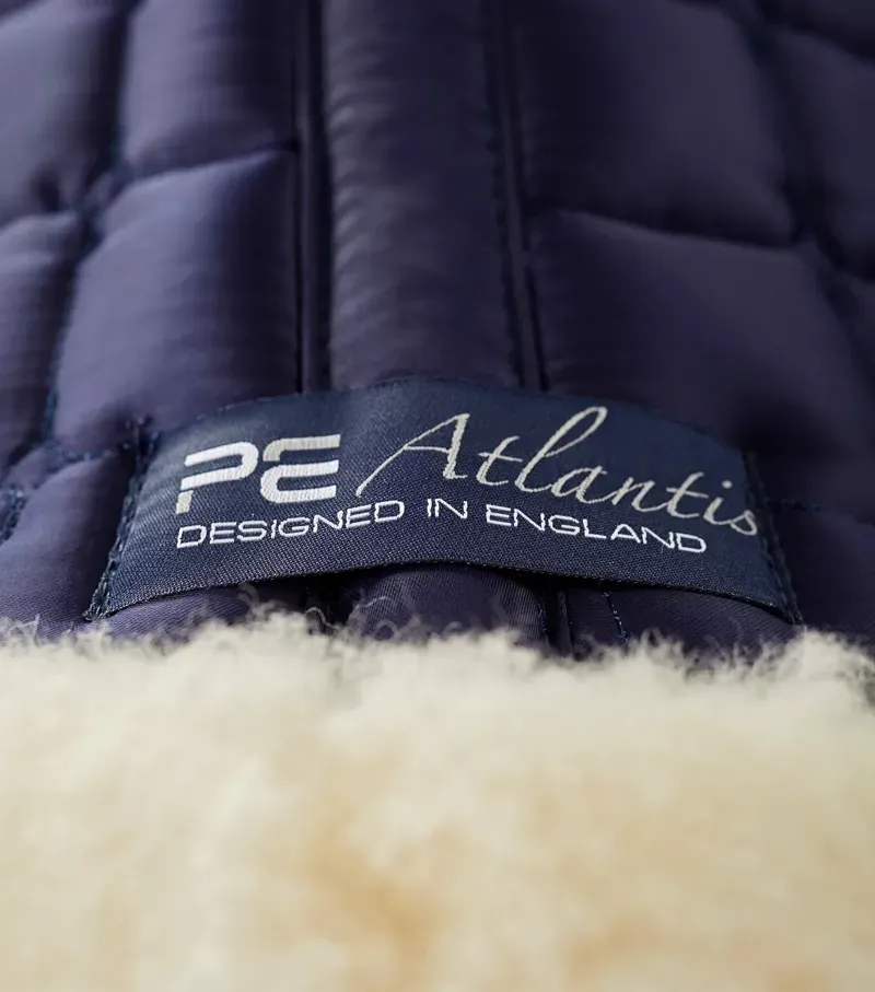 Premier Equine Atlantis CC Satin Wool GP/Jump Square in Navy/Natural-5