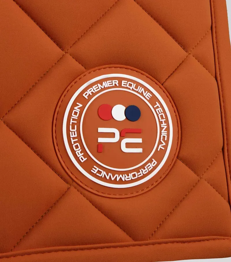 Premier Equine Full Atlas Close Contact Dressage Square in Burnt Orange-1
