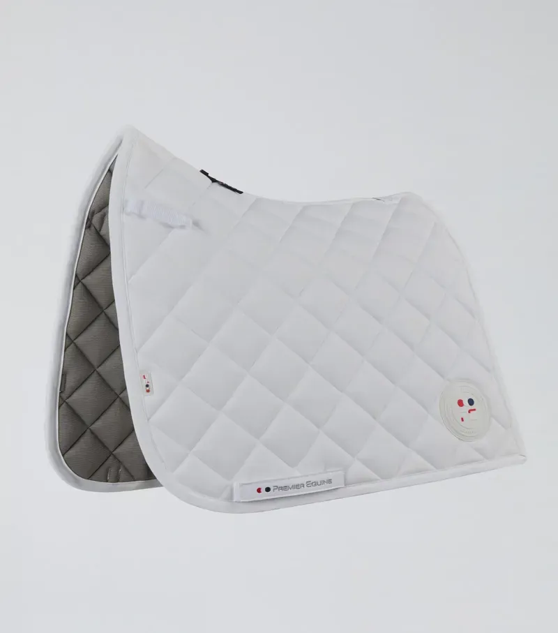 Premier Equine Full Atlas Close Contact Dressage Square in White