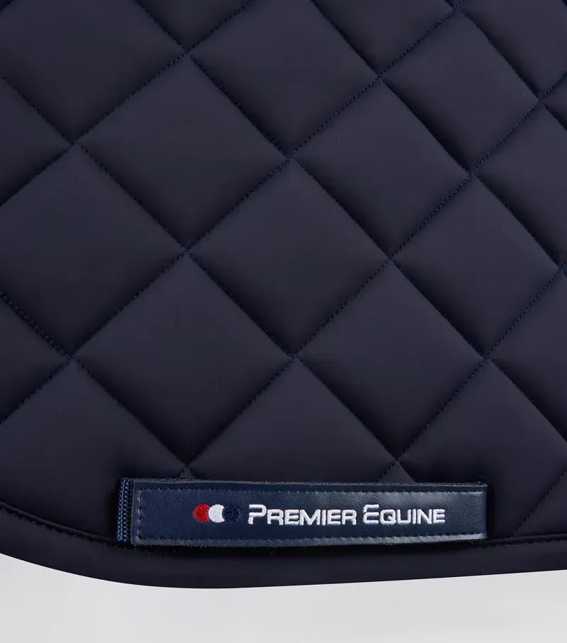 Premier Equine Full Atlas Close Contact GP/Jump Square in Navy-3