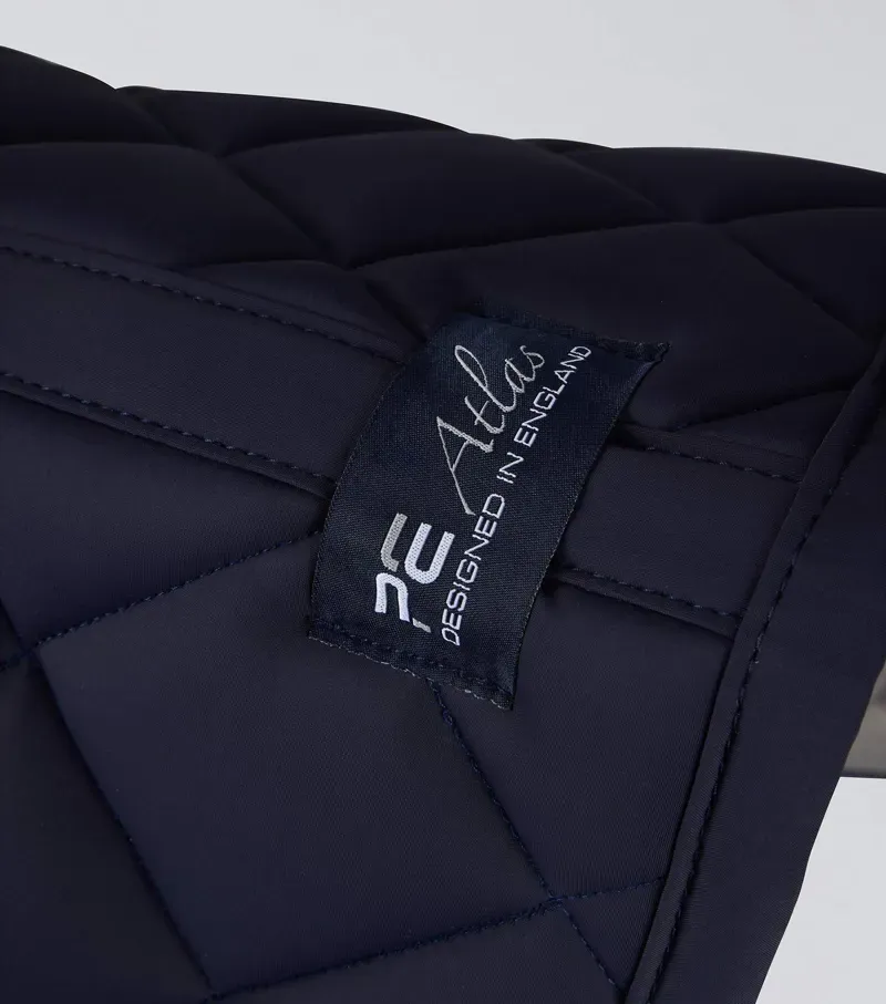 Premier Equine Full Atlas Close Contact GP/Jump Square in Navy-4