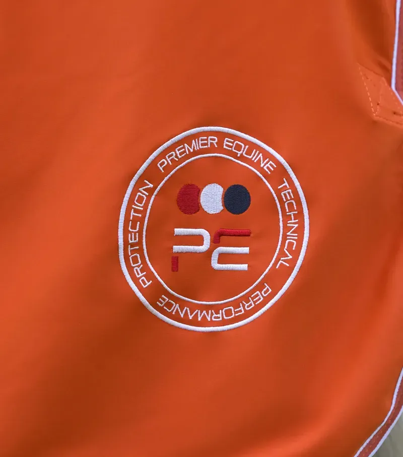 Premier Equine 5'6 Atlas Horse Cooler Rug in Burnt Orange-3