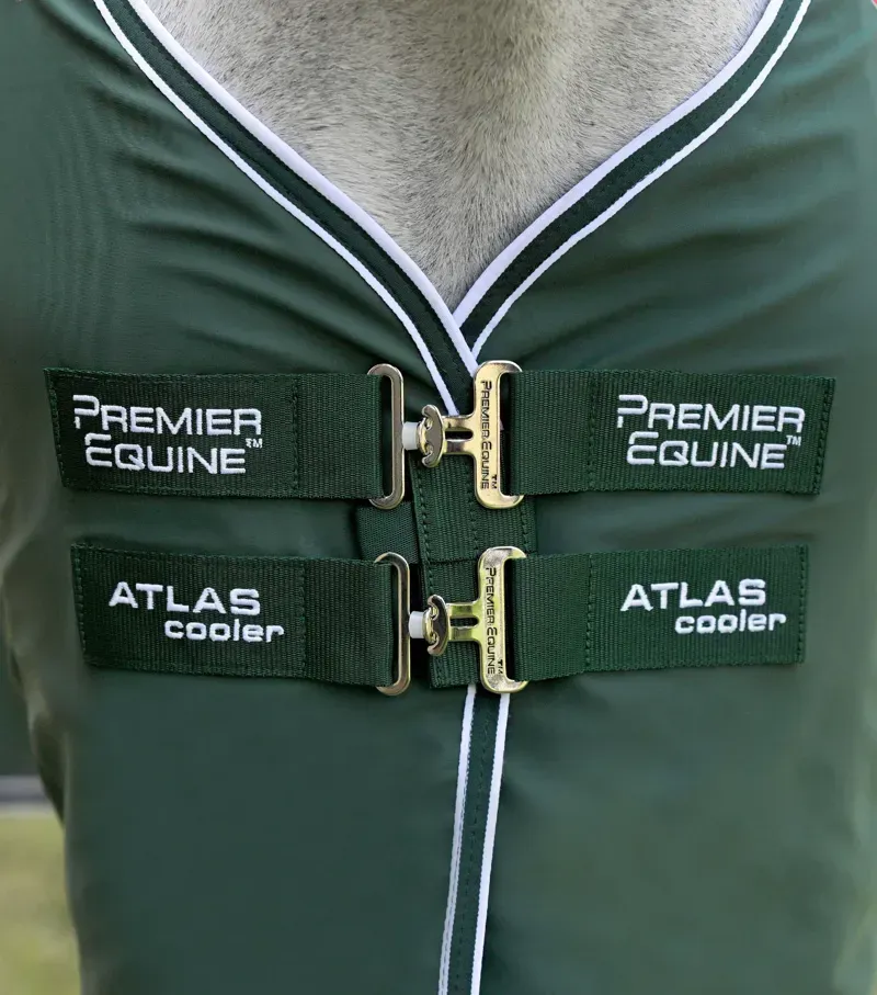 Premier Equine 6'6 Atlas Mesh Horse Cooler Rug in Green-1