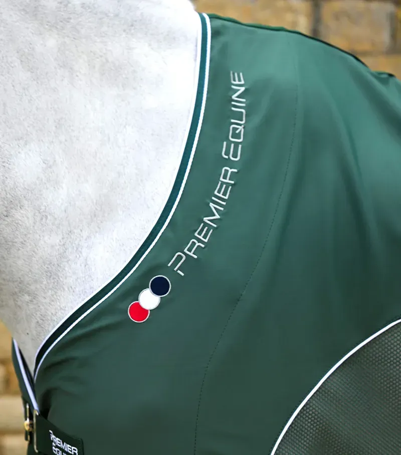 Premier Equine 6'6 Atlas Mesh Horse Cooler Rug in Green-2