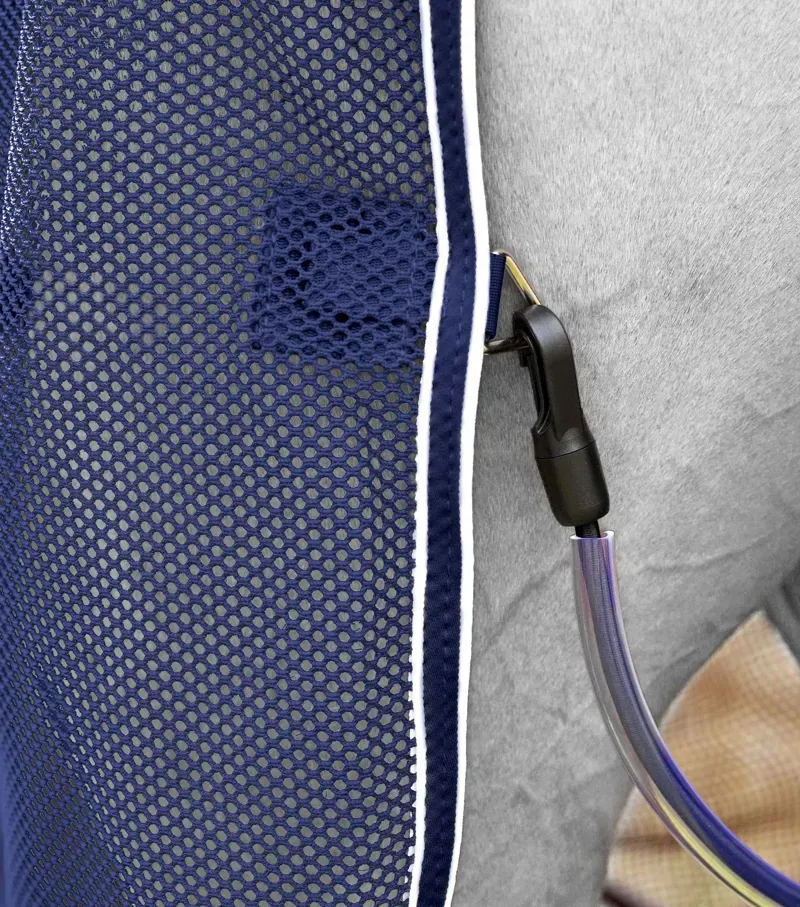 Premier Equine 5'9 Atlas Mesh Horse Cooler Rug in Navy-5