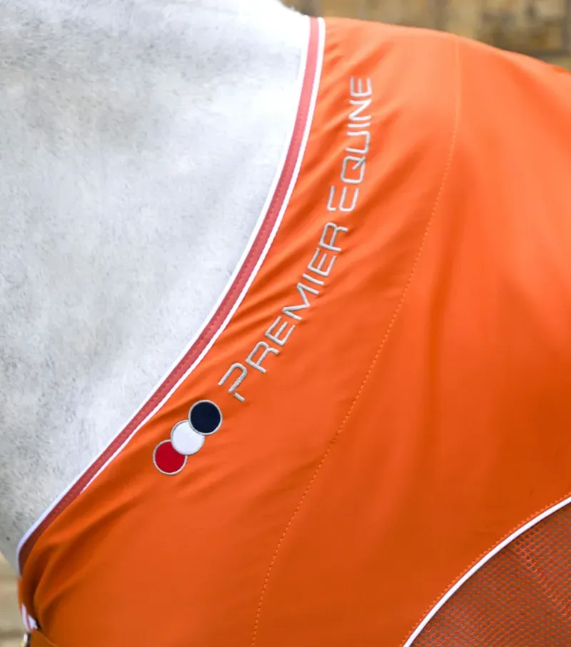 Premier Equine 5'0 Atlas Mesh Horse Cooler Rug in Burnt Orange-2
