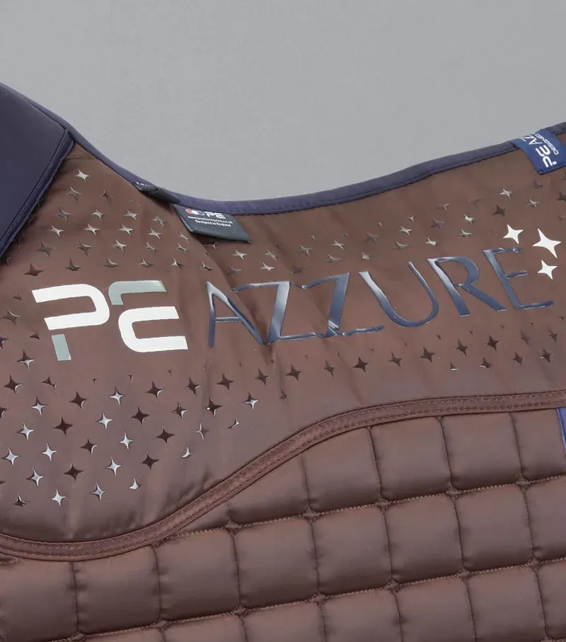 Premier Equine Azzure Anti-Slip Satin GP/Jump Square in Brown-5