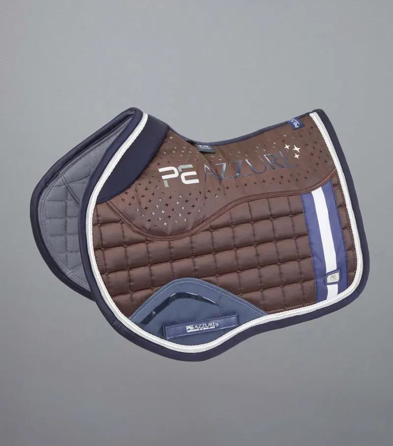 Premier Equine Azzure Anti-Slip Satin GP/Jump Square in Brown