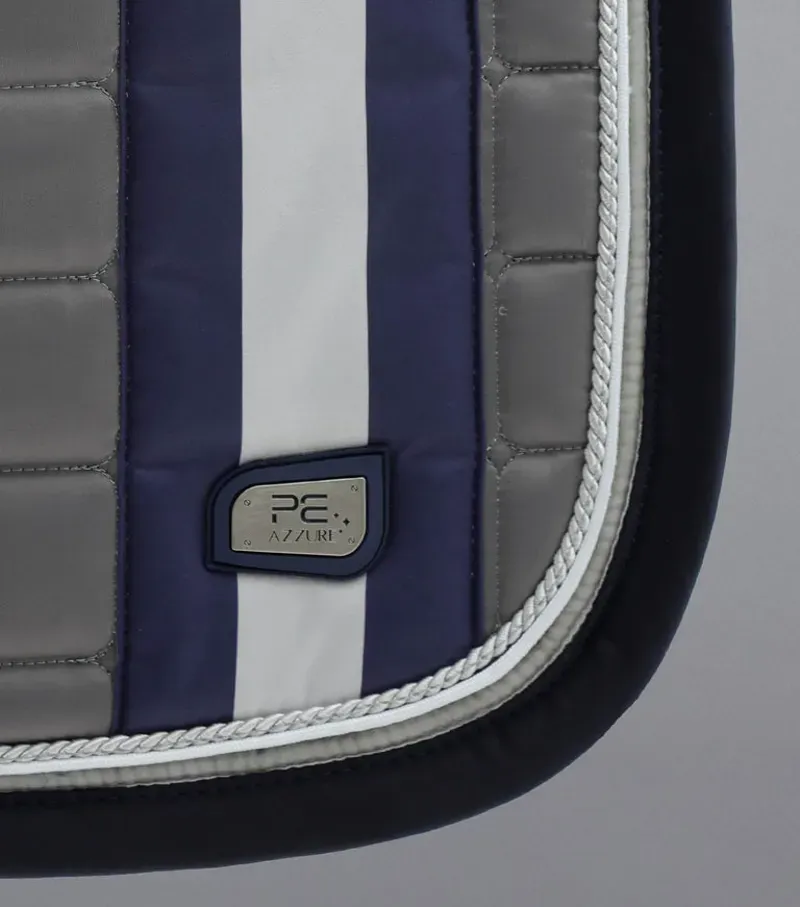 Premier Equine Azzure Anti-Slip Satin GP/Jump Square in Grey-3