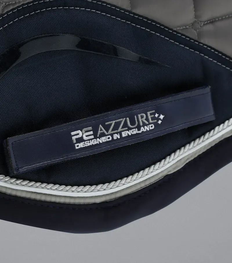 Premier Equine Azzure Anti-Slip Satin GP/Jump Square in Grey-4