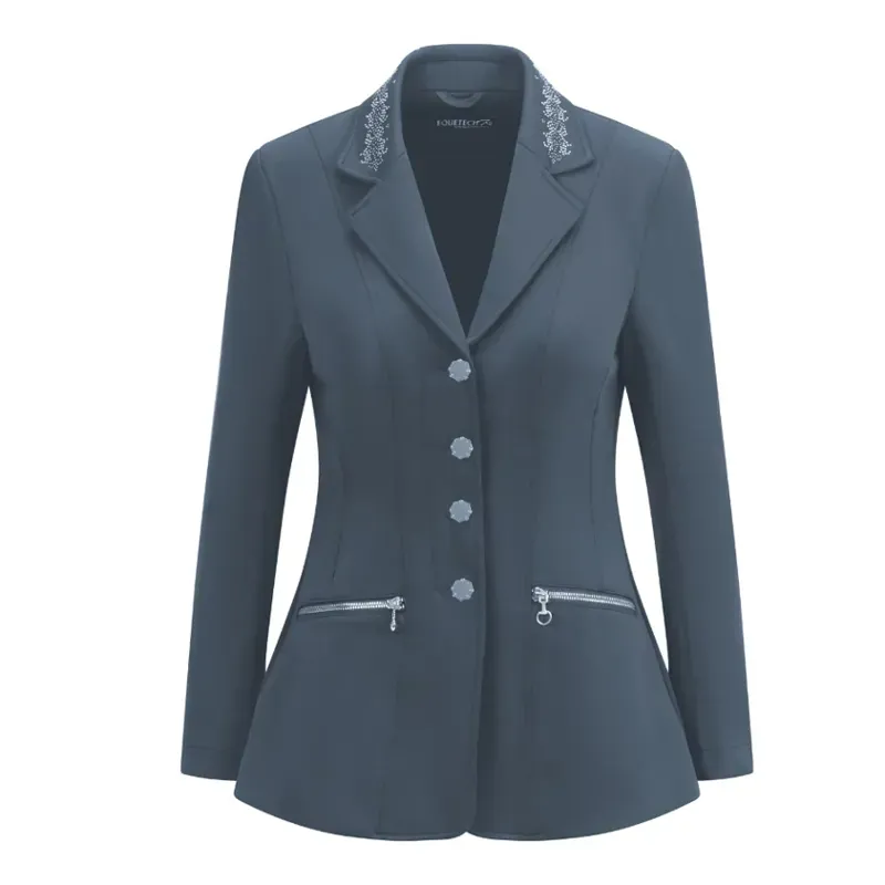 Equetech Crystal Showerproof Competition Jacket in Grey/Silver