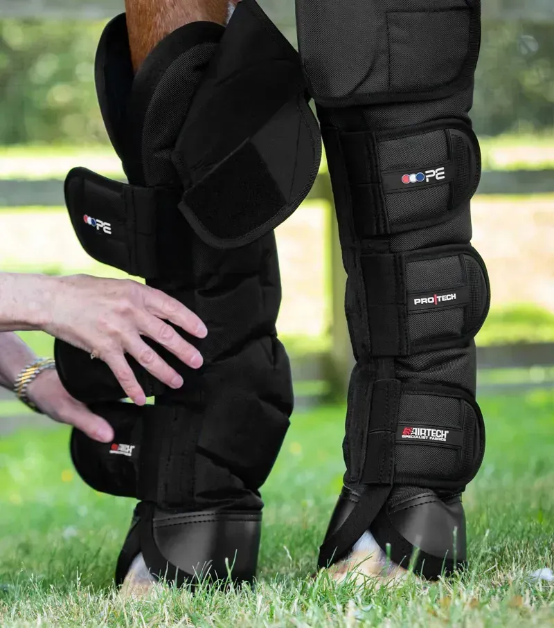 Premier Equine Ballistic Knee Pro-Tech Horse Travel Boots in Black-2