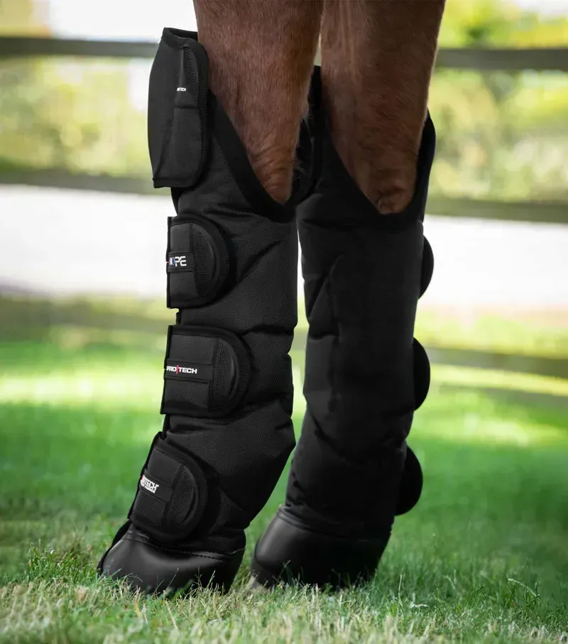 Premier Equine Ballistic Knee Pro-Tech Horse Travel Boots in Black-1