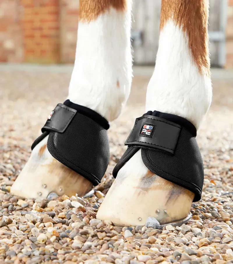 Premier Equine Ballistic No-Turn Over Reach Boots in Black
